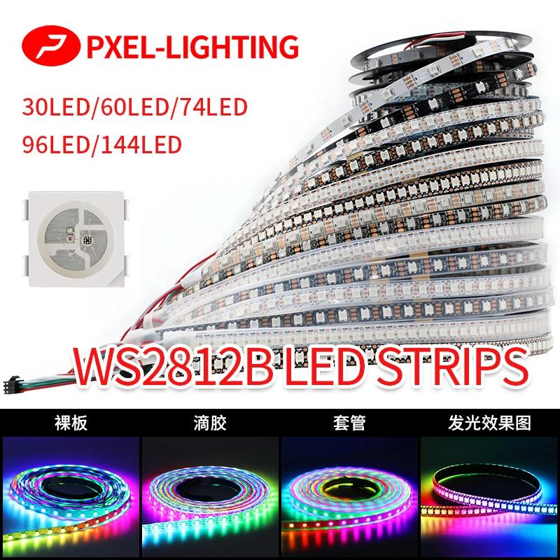 RGB IC LED Ʈ ,  ּ  , SPI  ȭƮ PCB IP30/65/67, WS2812 30 60 74 96 144 LED, DC5V, WS2812B